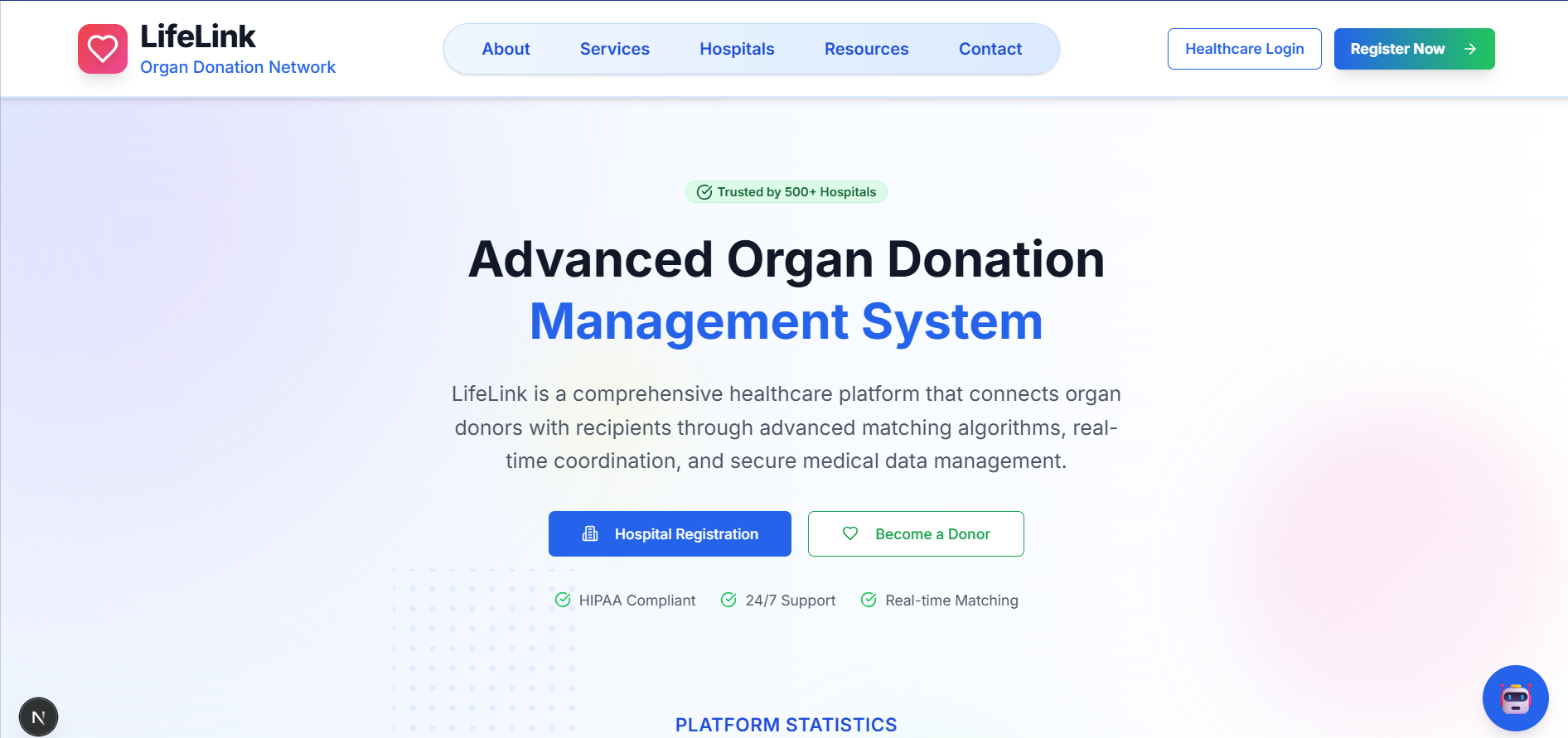 LifeLink – Organ Donation & Emergency Health Network